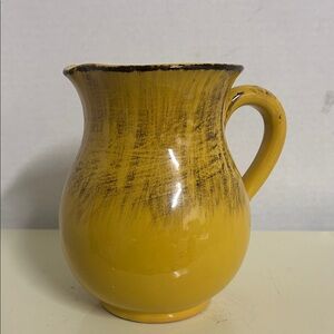 Vintage Italian De Silve Terre D’umbria Yellow Terracota Glazed Water Jug